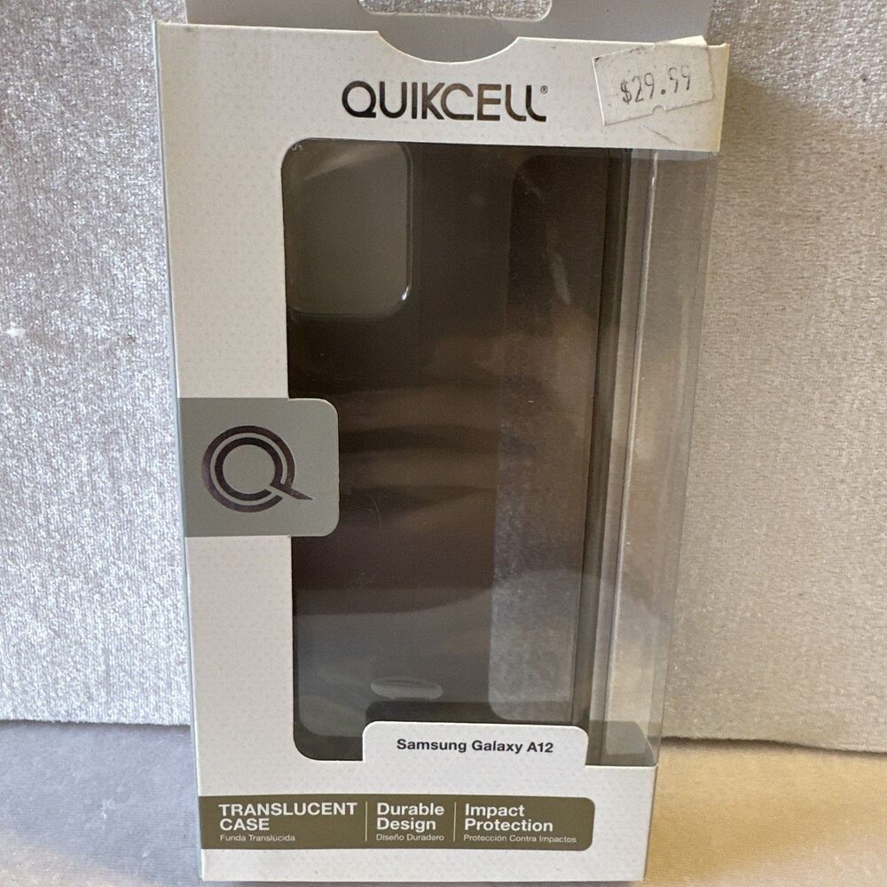 Quikcell  Black Transparent Case for Samsung Galaxy A12